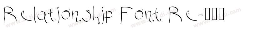 Relationship Font Re字体转换